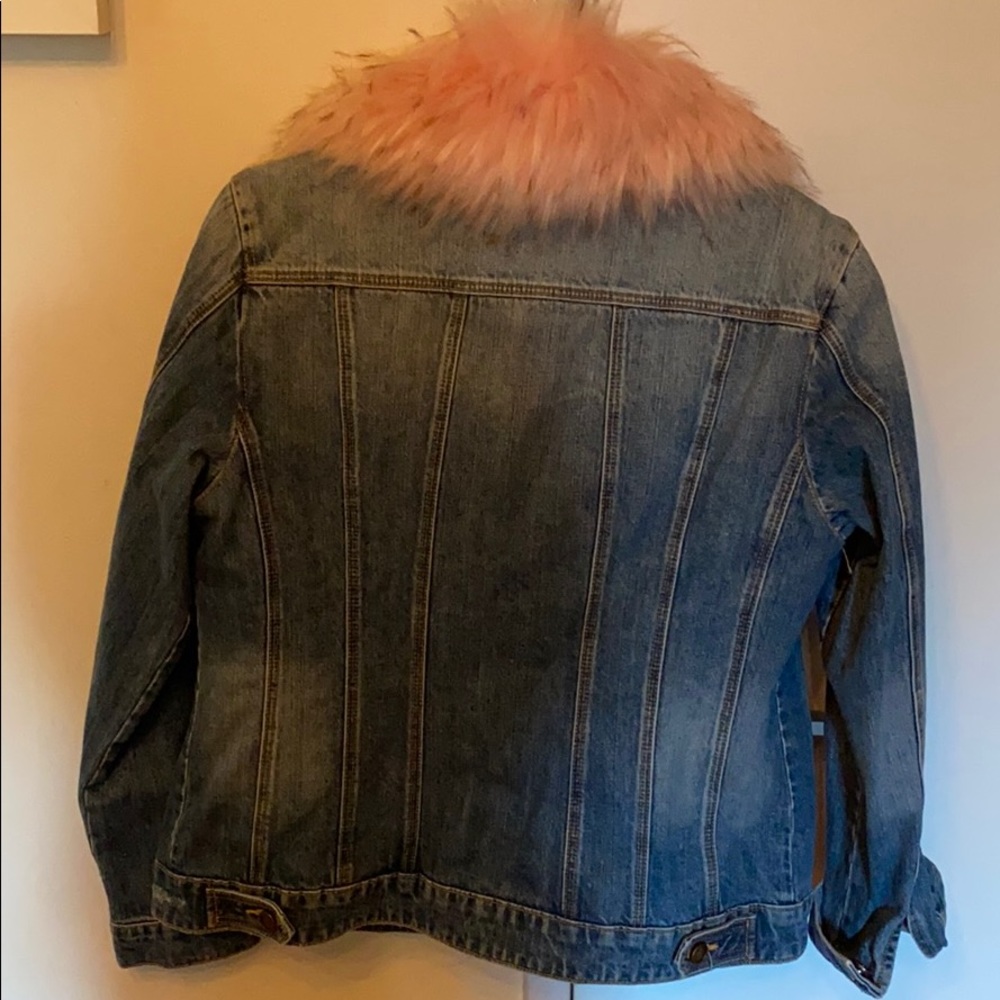 Faux fur lined Jean jacket - Picture 3 of 3